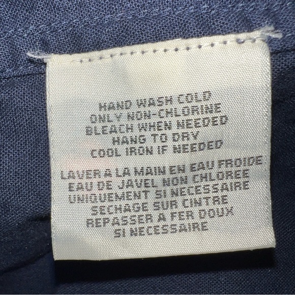 Ralph Lauren Denim & Supply Women’s Western Navy Blue 100% Cotton VTG Blouse XL - Picture 12 of 16